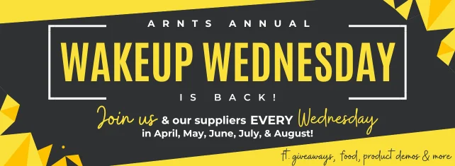 Wake Up Wednesday is back! Join us & our suppliers every wednesday in April, May, June, July & August. Ft. giveaways, food, product demos & more!